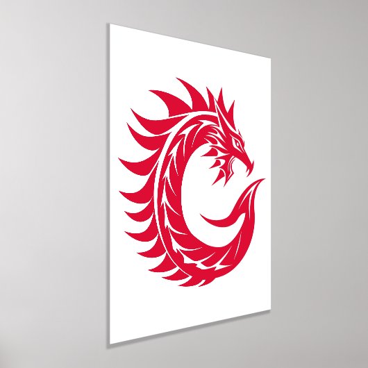 Dragon Styled Letter C, Dragon Alphabet, Monogram Folie Afdrukken (Laagn)