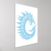 Dragon Styled Letter C, Dragon Alphabet, Monogram Folie Afdrukken (Laagn)