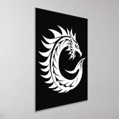 Dragon Styled Letter C, Dragon Alphabet, Monogram Folie Afdrukken (Laagn)