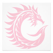 Dragon Styled Letter C, Dragon Alphabet, Monogram Foto Afdruk (Voorkant)