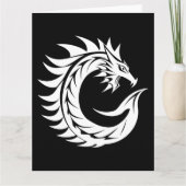Dragon Styled Letter C, Dragon Alphabet, Monogram Kaart (Voorkant)
