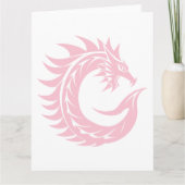 Dragon Styled Letter C, Dragon Alphabet, Monogram Kaart (Voorkant)