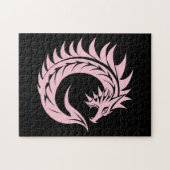 Dragon Styled Letter C, Dragon Alphabet, Monogram Legpuzzel (Horizontaal)