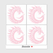 Dragon Styled Letter C, Dragon Alphabet, Monogram Sticker (Vel)