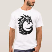 Dragon Styled Letter C, Dragon Alphabet, Monogram T-shirt (Voorkant)