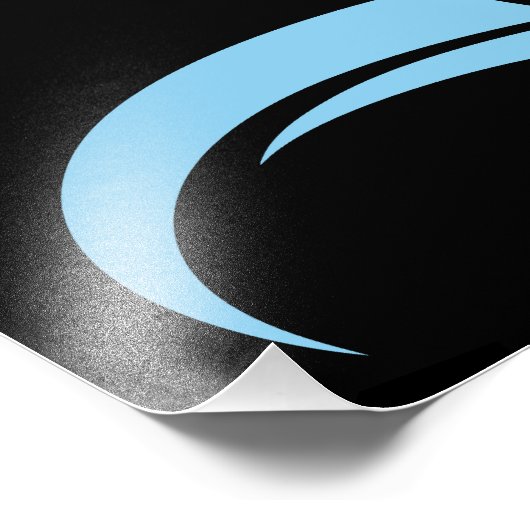 Dragon Styled Letter D, Dragon Alphabet, Monogram Foto Afdruk (Hoek)