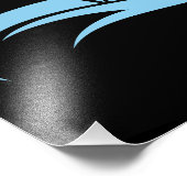 Dragon Styled Letter D, Dragon Alphabet, Monogram Foto Afdruk (Hoek)