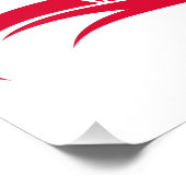 Dragon Styled Letter D, Dragon Alphabet, Monogram Foto Afdruk (Hoek)