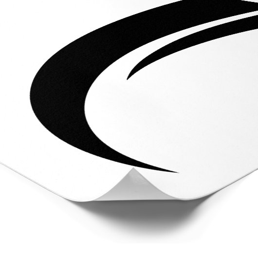 Dragon Styled Letter D, Dragon Alphabet, Monogram Poster (Hoek)