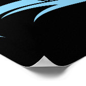 Dragon Styled Letter D, Dragon Alphabet, Monogram Poster (Hoek)