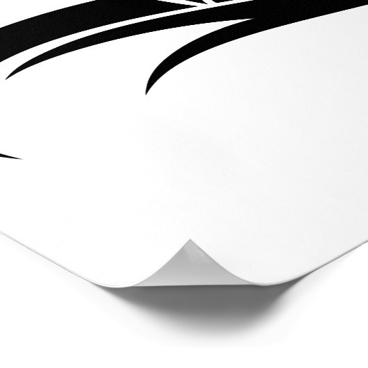 Dragon Styled Letter D, Dragon Alphabet, Monogram Poster (Hoek)