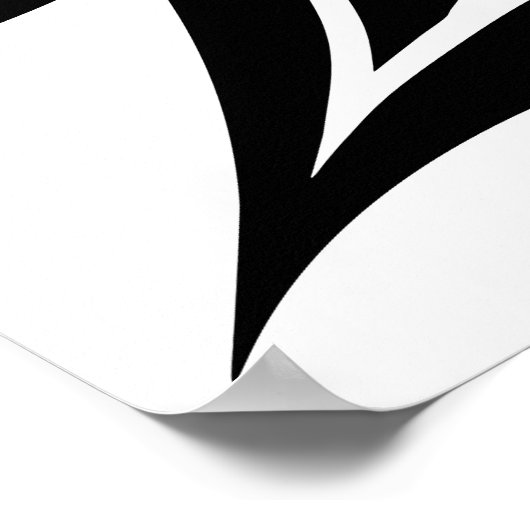 Dragon Styled Letter E, Dragon Alphabet, Monogram Poster (Hoek)