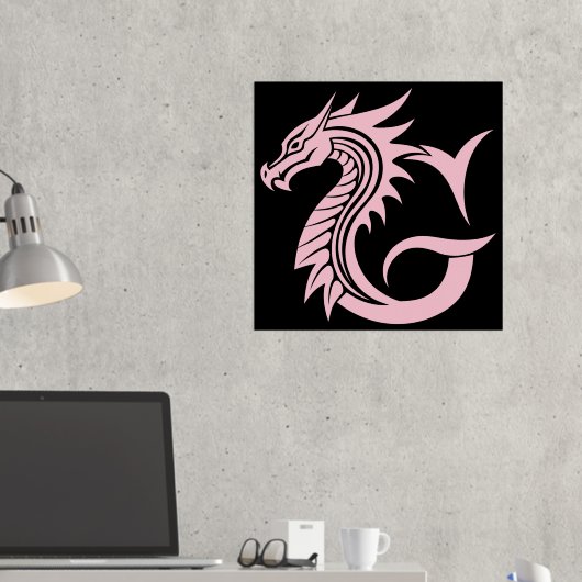Dragon Styled Letter G, Dragon Alphabet, Monogram Folie Afdrukken (Insitu (Desk 2))
