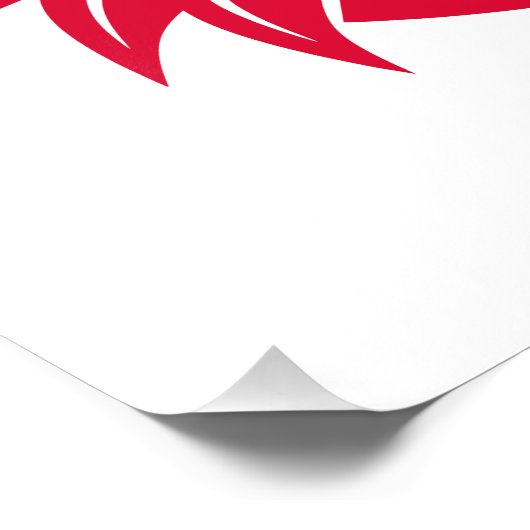 Dragon Styled Letter G, Dragon Alphabet, Monogram Foto Afdruk (Hoek)