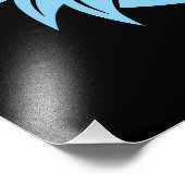 Dragon Styled Letter G, Dragon Alphabet, Monogram Foto Afdruk (Hoek)