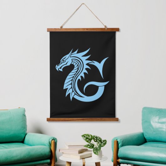 Dragon Styled Letter G, Dragon Alphabet, Monogram Hangend Wandkleed (Woonkamer)