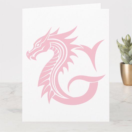 Dragon Styled Letter G, Dragon Alphabet, Monogram Kaart (Kleine Plant)