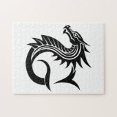 Dragon Styled Letter G, Dragon Alphabet, Monogram Legpuzzel (Horizontaal)