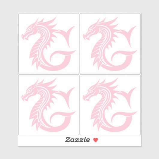 Dragon Styled Letter G, Dragon Alphabet, Monogram Sticker (Vel)