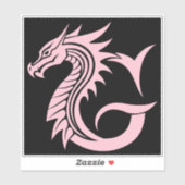 Dragon Styled Letter G, Dragon Alphabet, Monogram Sticker (Vel)