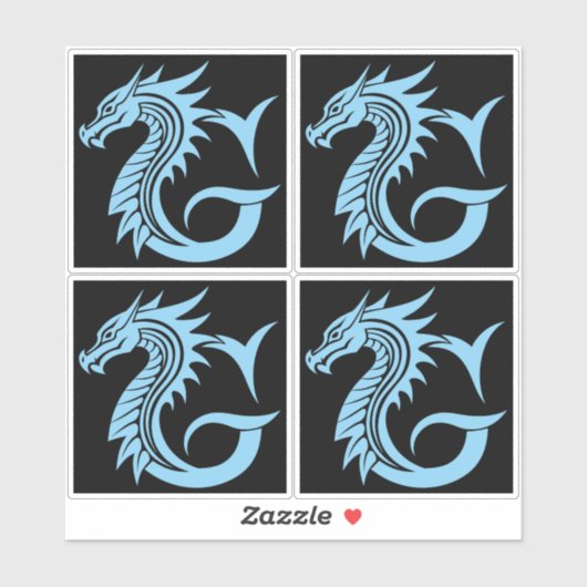 Dragon Styled Letter G, Dragon Alphabet, Monogram Sticker (Vel)