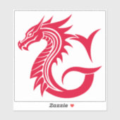 Dragon Styled Letter G, Dragon Alphabet, Monogram Sticker (Vel)