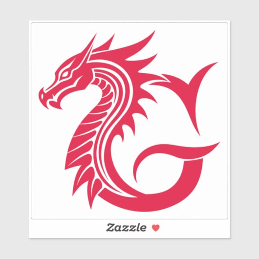 Dragon Styled Letter G, Dragon Alphabet, Monogram Sticker (Vel)