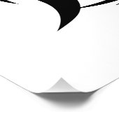 Dragon Styled Letter H, Dragon Alphabet, Monogram Foto Afdruk (Hoek)