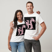 Dragon Styled Letter H, Dragon Alphabet, Monogram T-shirt (Unisex)