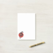 Dragon Sun - zwart rood wit + je ideeën Post-it® Notes (Op bureau)