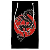 Dragon Sun - zwart rood wit + uw ideeën Klein Cadeauzakje (Voorkant)