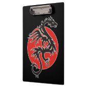 Dragon Sun - zwart rood wit + uw ideeën Klembord (Links)