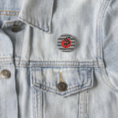 Dragon Sun - zwart rood wit + uw ideeën Ronde Button 3,2 Cm (In situ)