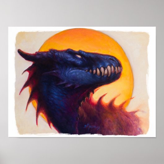 Dragon Sunset 3 Poster (Voorkant)