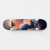 Dragon Sunset met Oranje en Paarse Hues Persoonlijk Skateboard (Horizontaal)