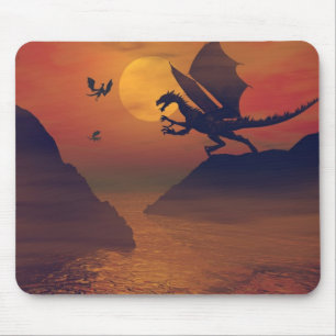 Dragon Sunset Mousepad Muismat