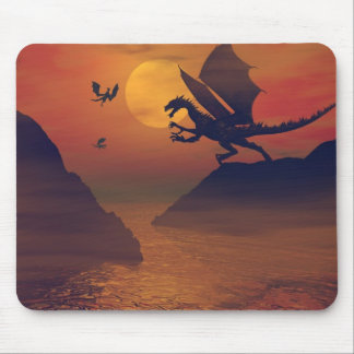 Dragon Sunset Mousepad Muismat