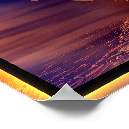 Dragon Sunset Poster (Hoek)