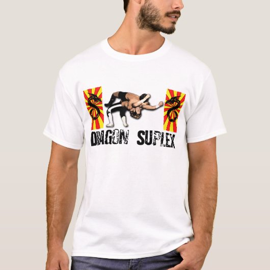 Dragon Suplex (zwarte tekst) T-Shirt (Voorkant)