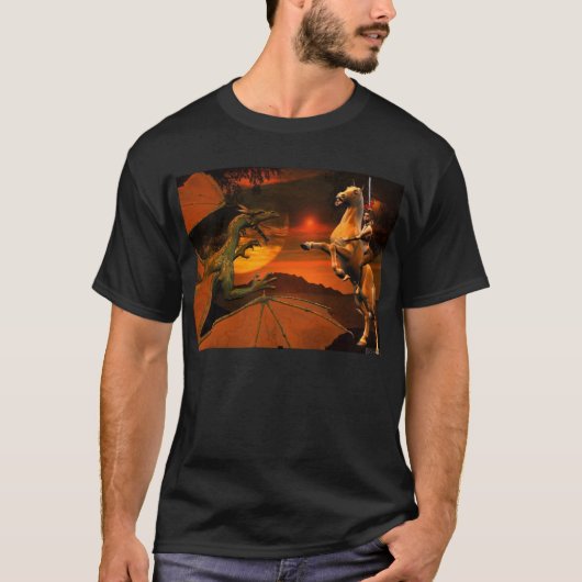 Dragon Surprise op Sunset,  T-shirt (Voorkant)