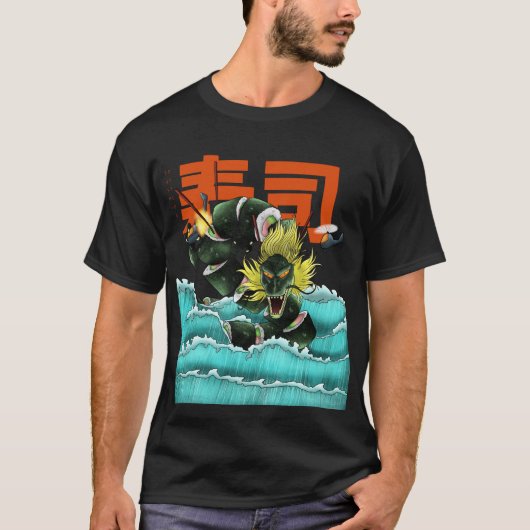 Dragon Sushi-golf T-shirt (Voorkant)