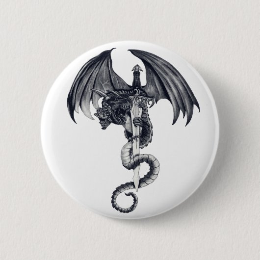 Dragon & Sword Button (Voorkant)