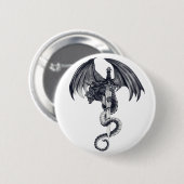 Dragon & Sword Button (Voorkant /achterkant)
