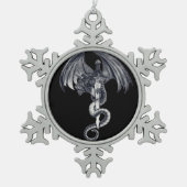 Dragon & Sword Kerstbal Ornament (Voorkant)