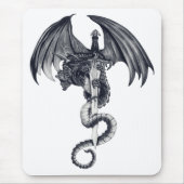 Dragon & Sword Mousepad Muismat (Voorkant)