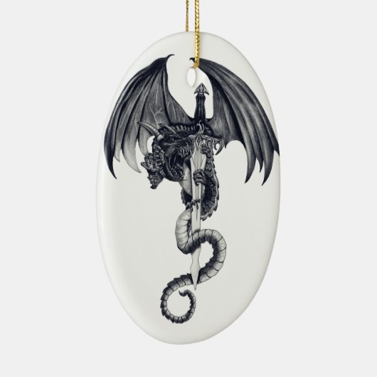 Dragon & Sword Ornament (Rechts)