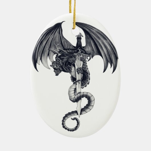 Dragon & Sword Ornament (Achterkant)