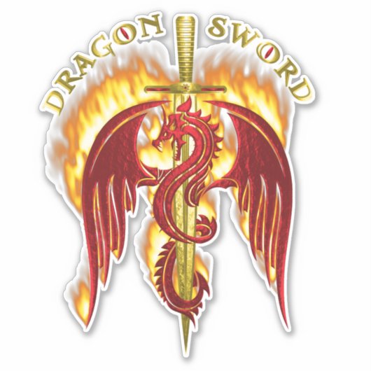 Dragon Sword Sticker (Voorkant)