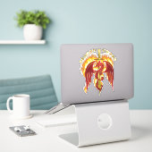 Dragon Sword Sticker (Laptop op bureau)