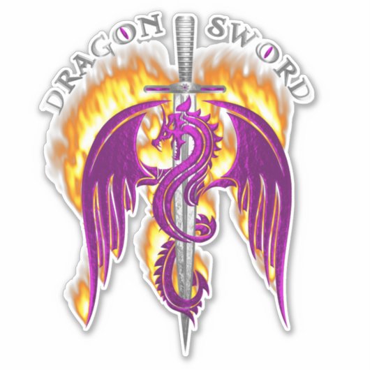 Dragon Sword Sticker (Voorkant)